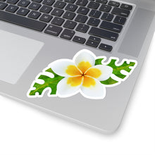 Load image into Gallery viewer, White Frangipani Kiss-Cut Sticker
