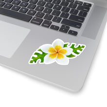 Load image into Gallery viewer, White Frangipani Kiss-Cut Sticker
