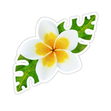 Load image into Gallery viewer, White Frangipani Kiss-Cut Sticker
